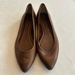 Frye Brown Leather Flats